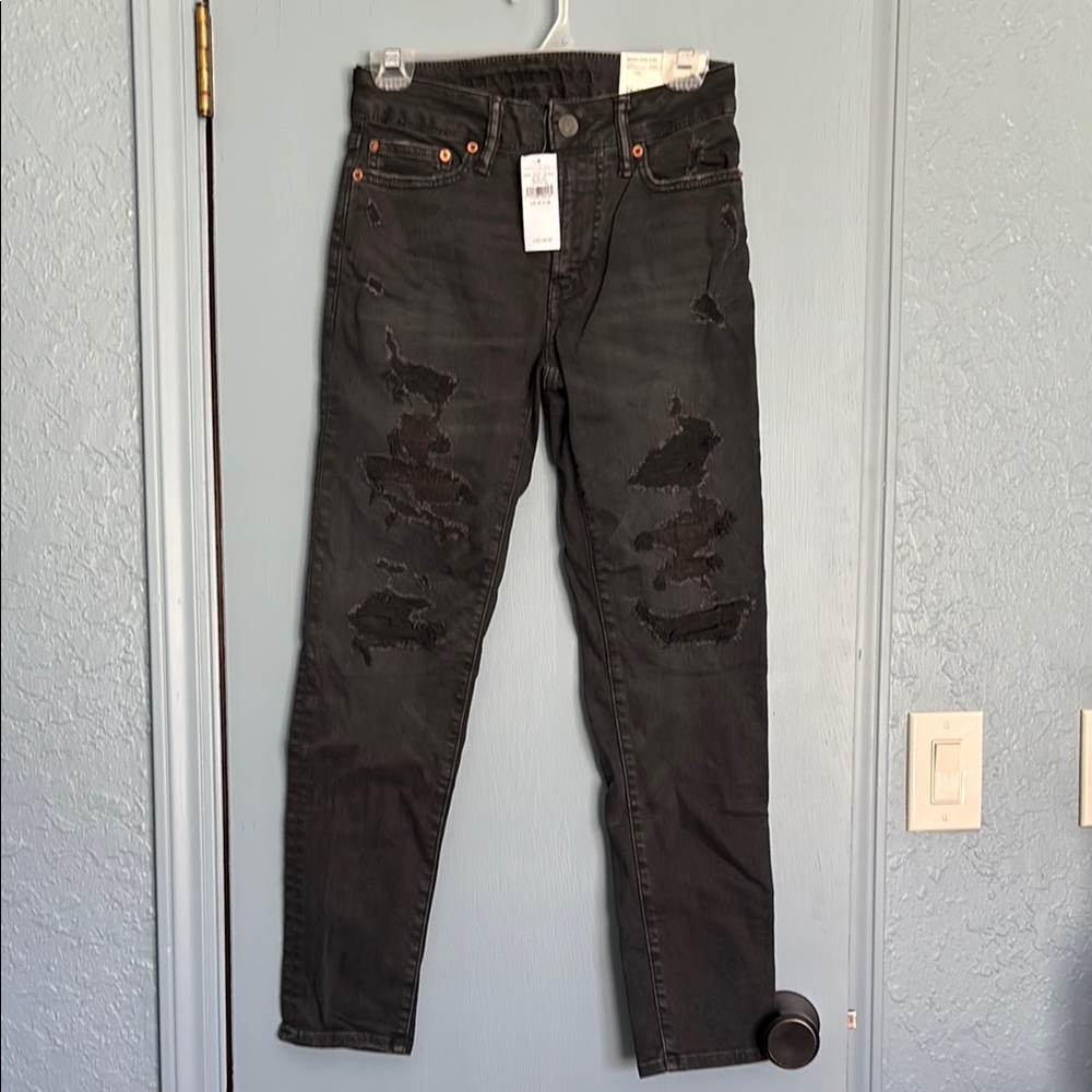 American Eagle Dark Gray Skinny Jeans
